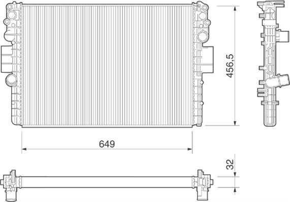 MAGNETI MARELLI Radiators, Motora dzesēšanas sistēma 350213016000